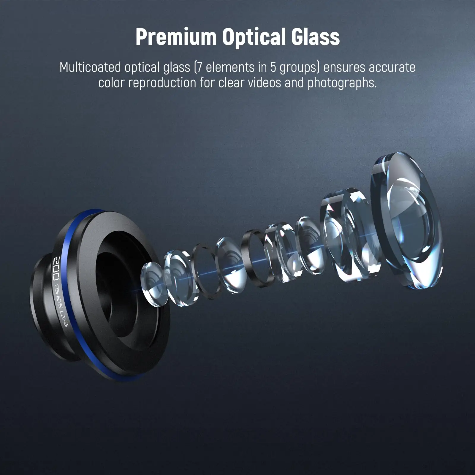 NEEWER 200° Fish Eye VR Lens with 17mm Thread Phone Lens Clip for Panoramic View Live Streaming for iPhone 16 Pro Max S24 Ultra - Image 4