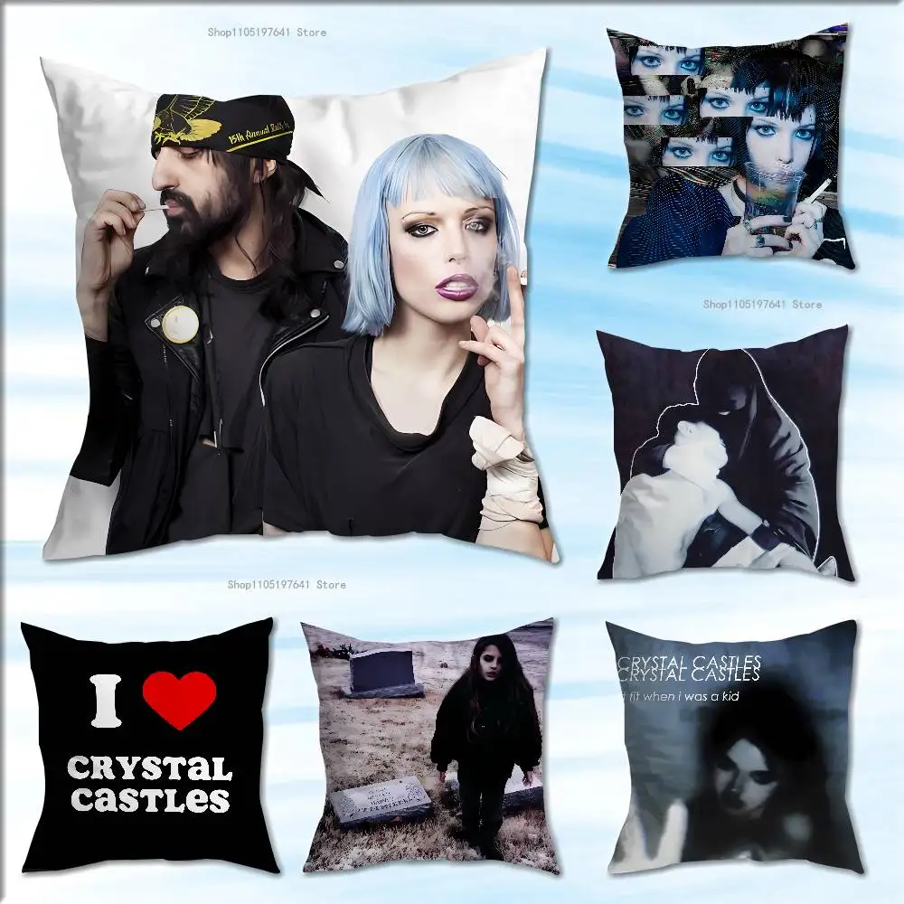 

Band C-Crystal Castles Pillow Case Cushion Cover Home Decor Birthday Gift Pillowcover
