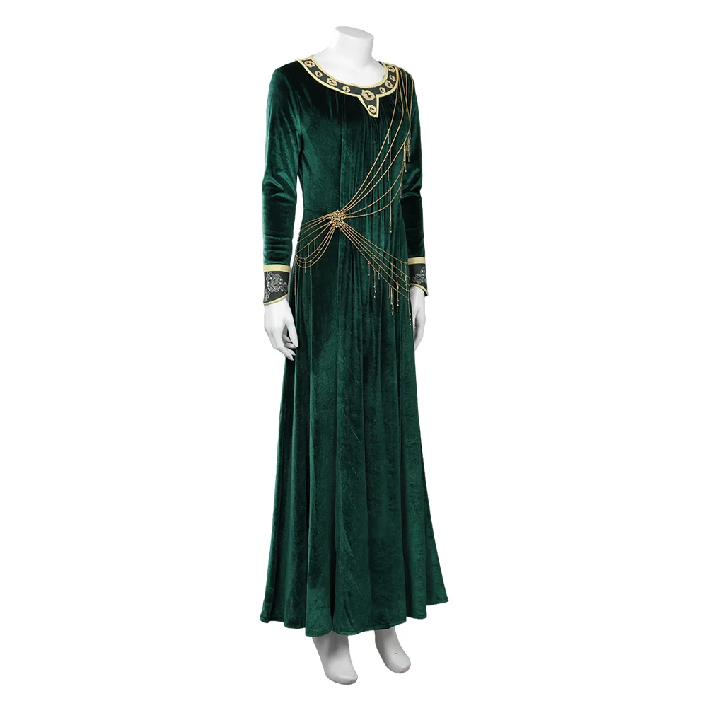 Women Galadriel Cosplay Costume TV Power Season 1 Noldor Lady Fantasia Halloween Carnival Clothes For Female Disguise Role Play