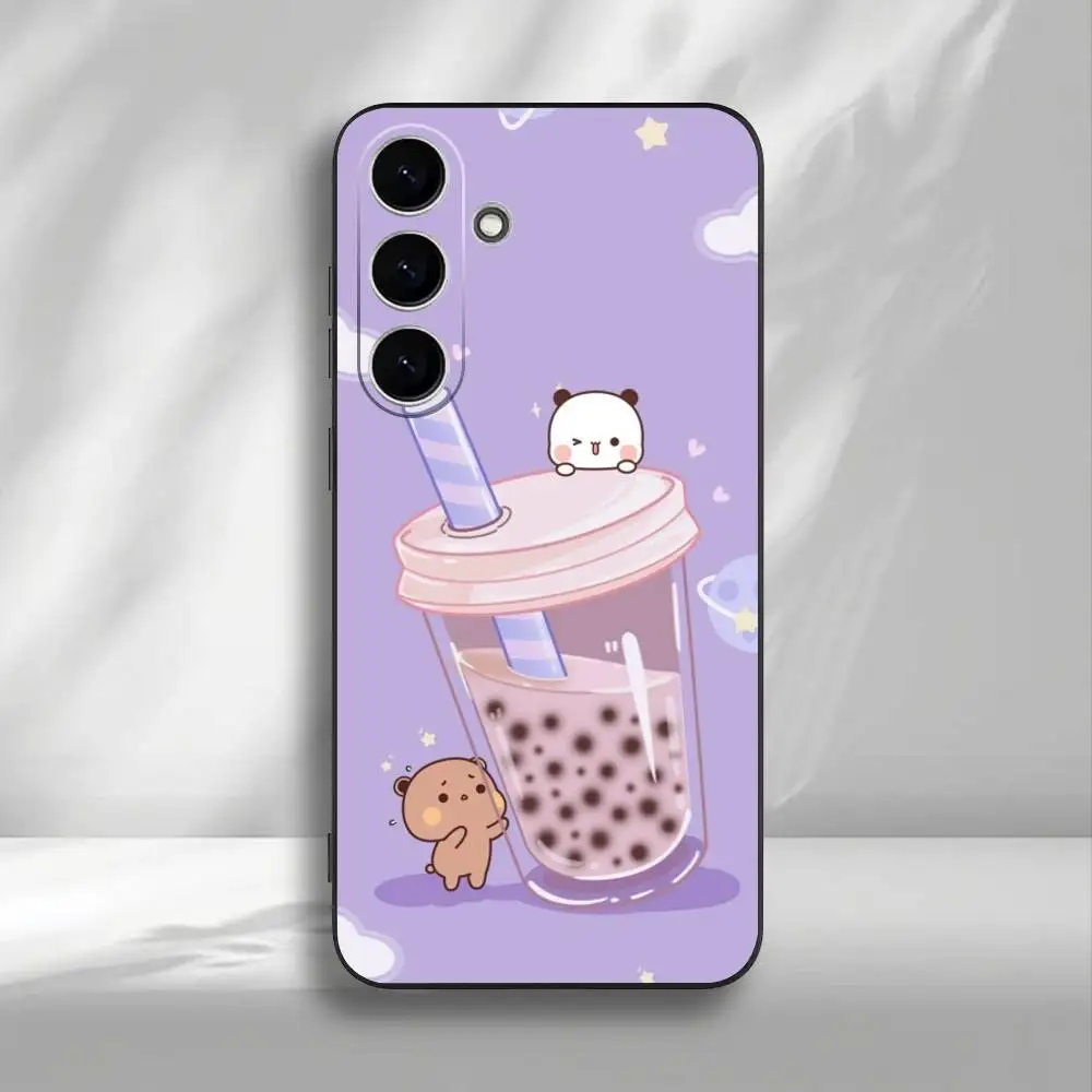 C-Cute BuBu DuDu 電話ケース Samsung Galaxy A73、A72、A71、A70、A53、A52、A51、その他用 ソフトブラックカバー