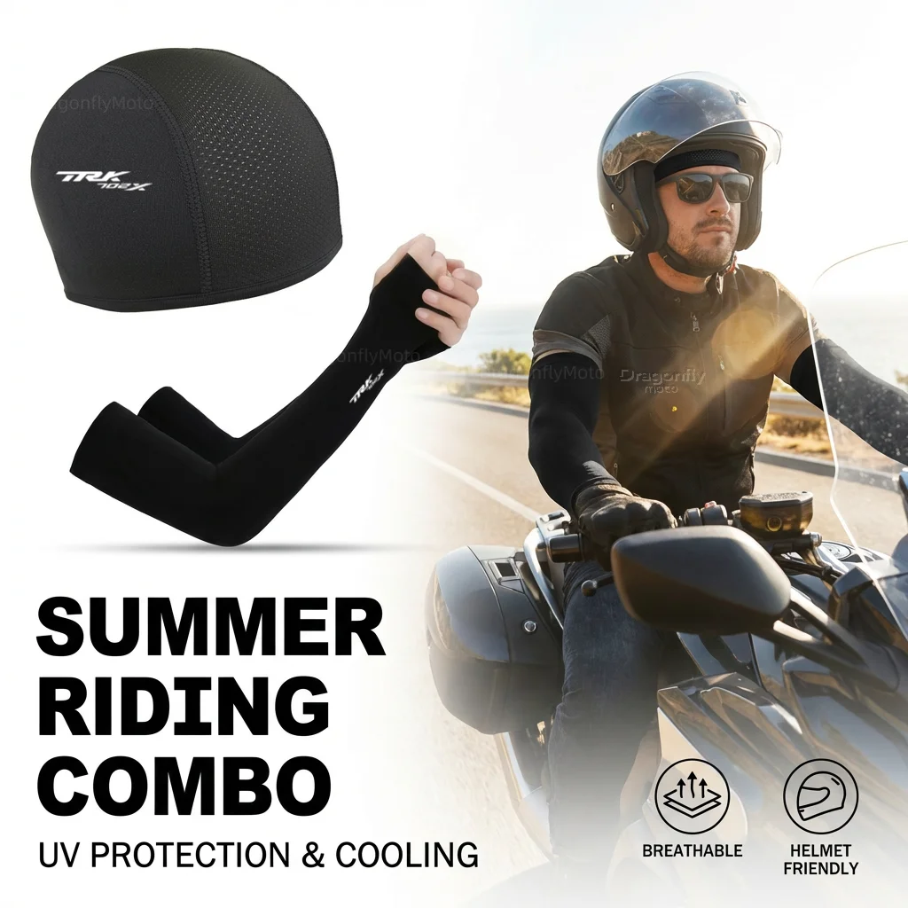 

Летняя солнцезащитная кепка для мотоцикла Benelli TRK702X TRK 702 X Trk 702x, велосипедная кепка, спортивные нарукавники, защитные рукава