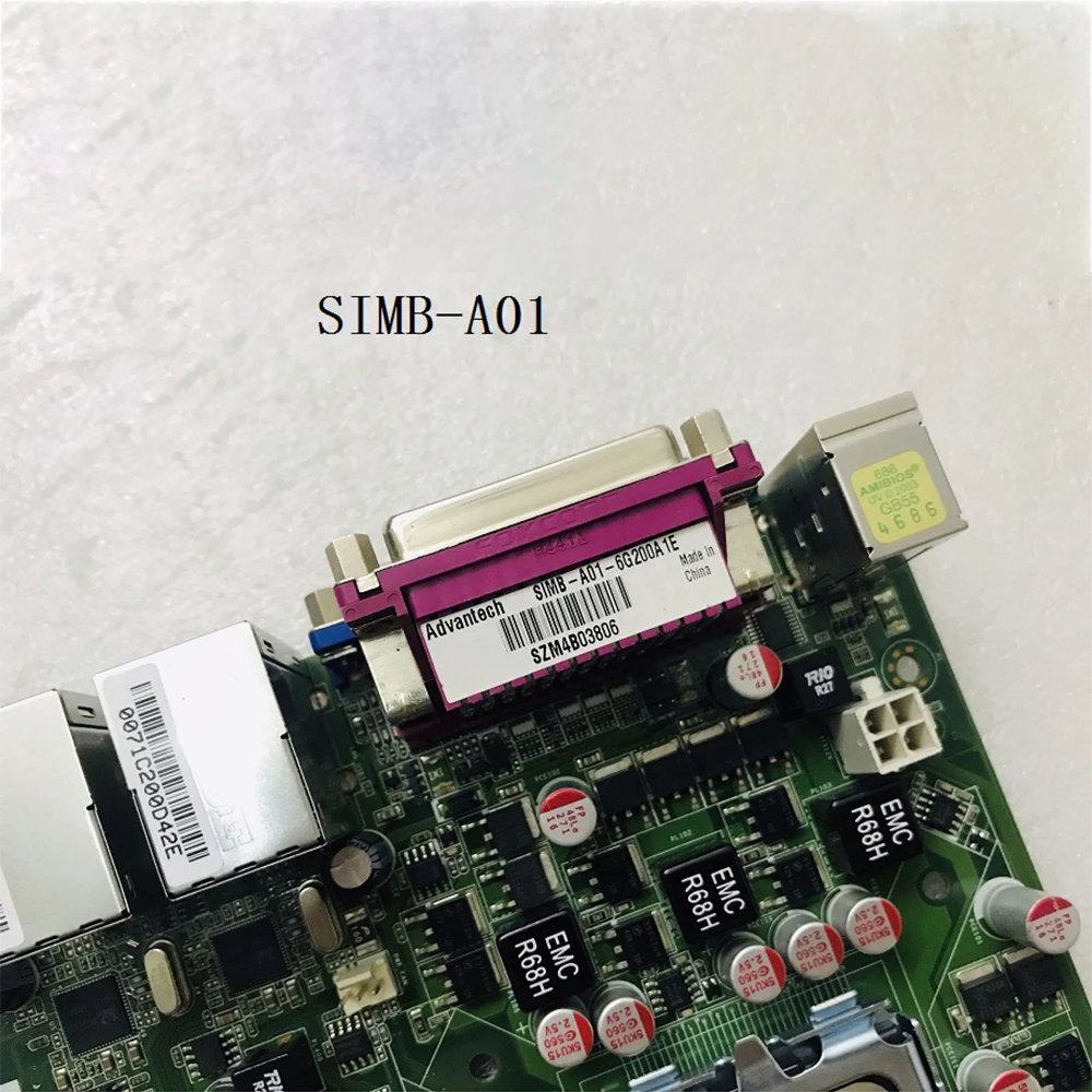 For Advantech SIMB-A01 Industrial Control Motherboard Send CPU Memory