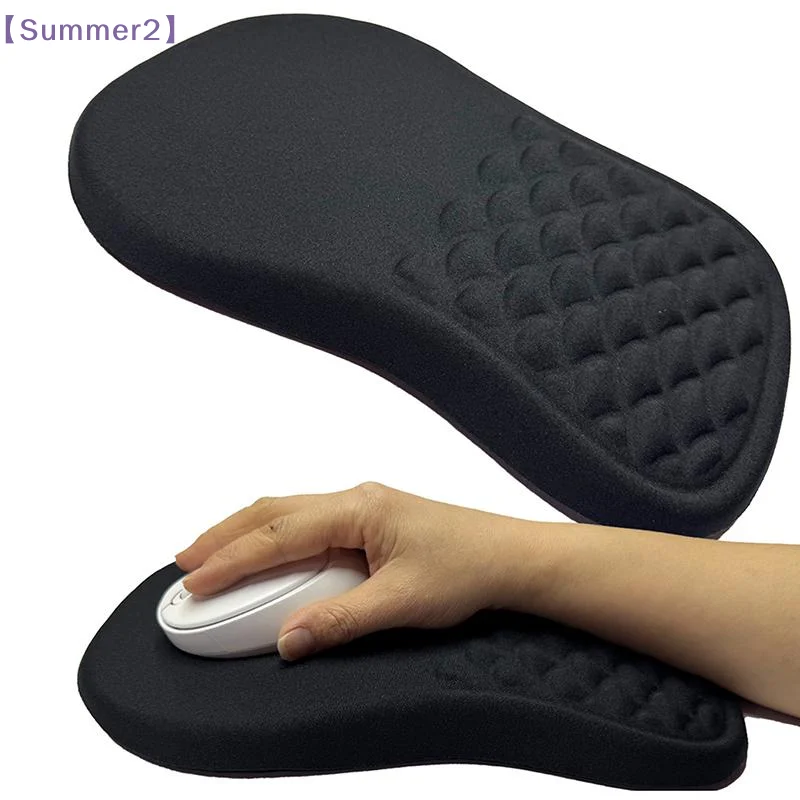 Ergonomic Memory Foam Mouse Pad With Wrist Support And Non Slip Bottom Perfect For Office Work Gaming Long Hour Computer〔Sum2〕