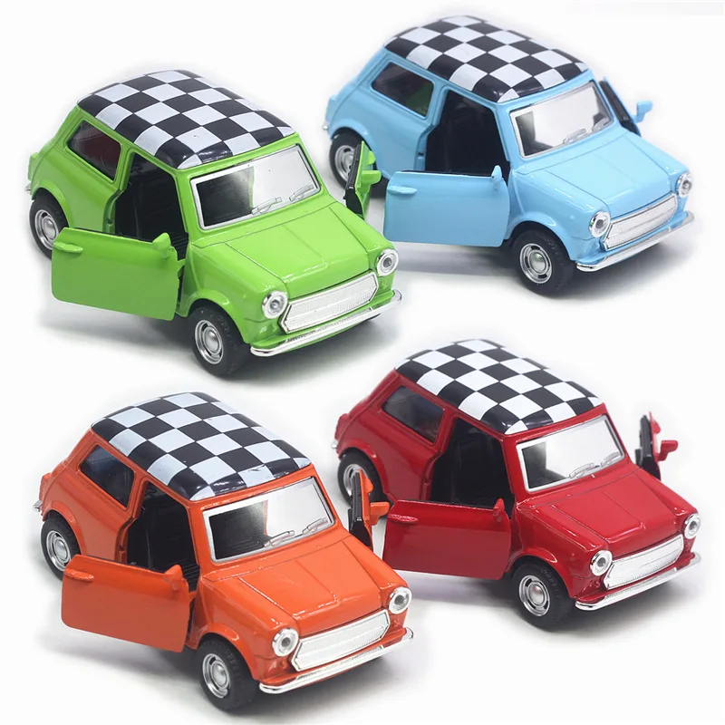 Modelos de coche vintage extraíbles de aleación, juguetes de coche de doble puerta, decoraciones de modelos de coche de simulación, venta al por mayor, 1: 32