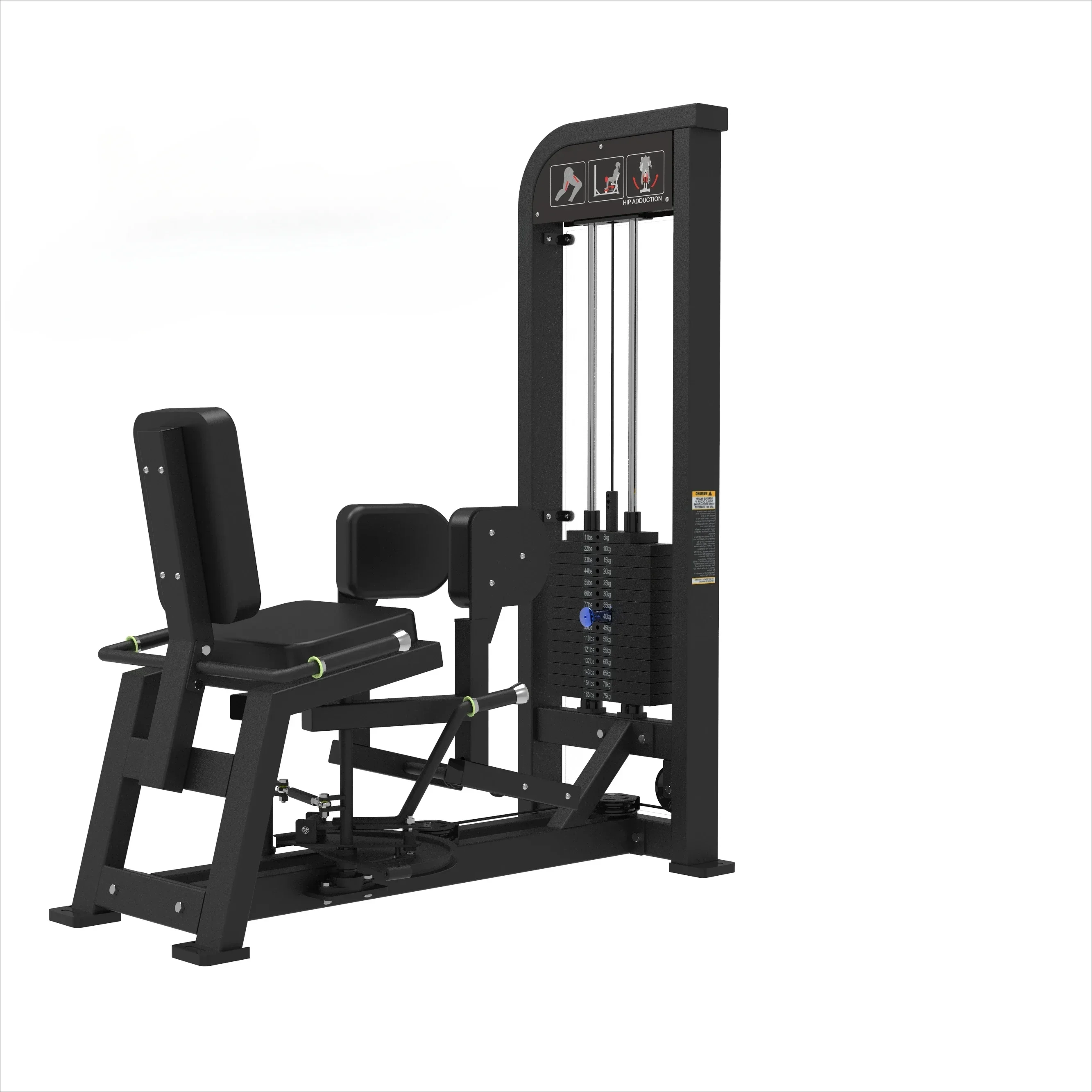 Thickened Steel Tubing Abductor Machine Inner And Outer Thigh Muscle Trainer Machine Seated Leg Curl