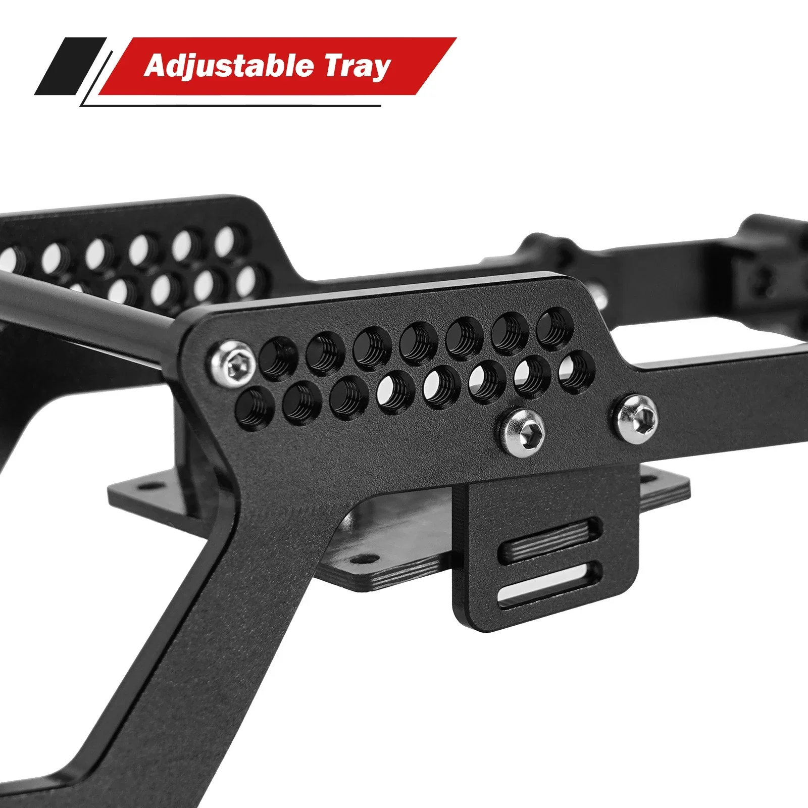 INJORA Universele LCG-chassisframekit voor 1/18 RC Crawler TRX4M (aluminium)