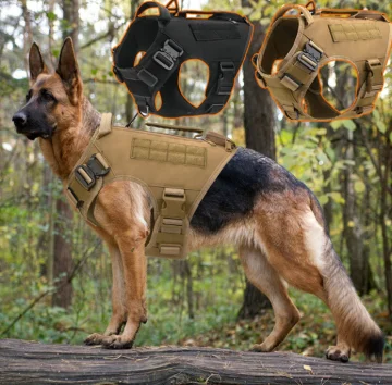 

Tactical Dog Harness for Hiking Training Brown Dog Harness Dog Climbing Harness