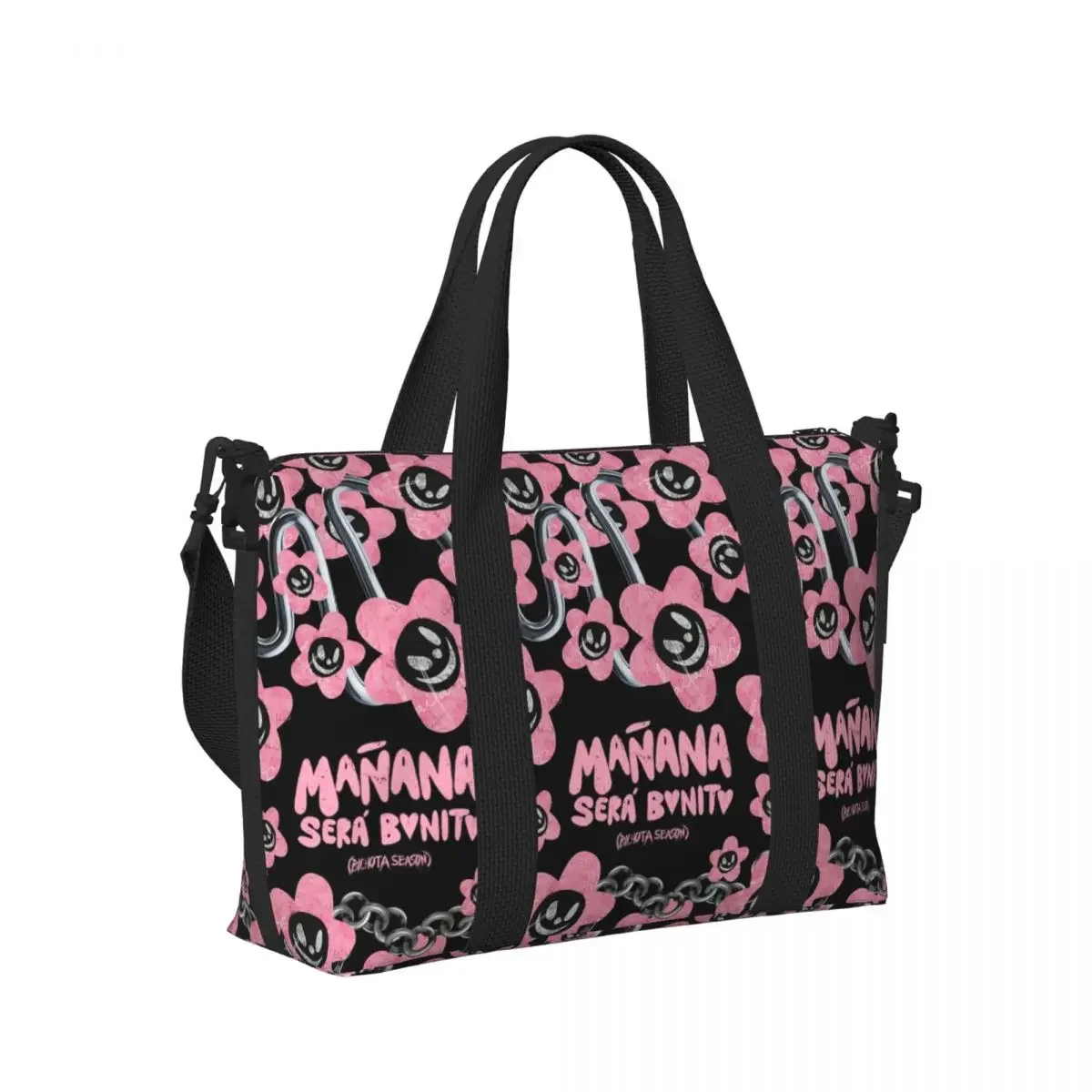 

Manana Sera Bonito Karol G Beach Travel Bag Large Capacity Tote Bags for Gym Sport Women Shopping Duffle Shoulder Bag