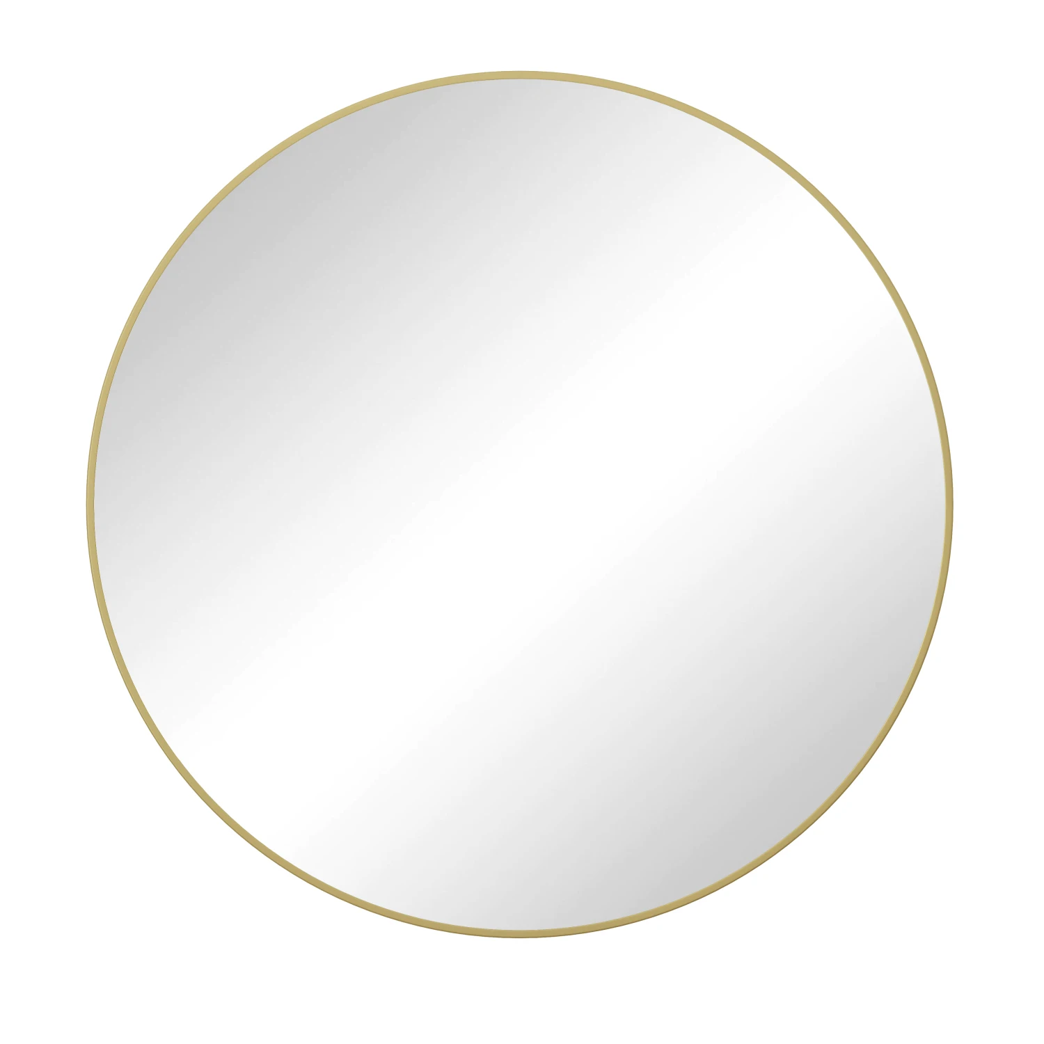 

Gold Metal Framed 28'' Round Wall Mirror for Bathroom, Living Room, Bedroom Decor