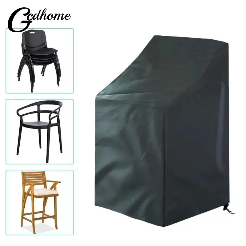 

Protective Outdoor Stacking Chair Cover 65x65x70x120cm Waterproof Garden Use