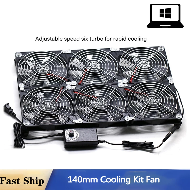 140mm High Speed PC Case Cooling Kit Fan For Computer Gamer Cabinet Notebook GPU Radiator Ming Fan Kit Cooler