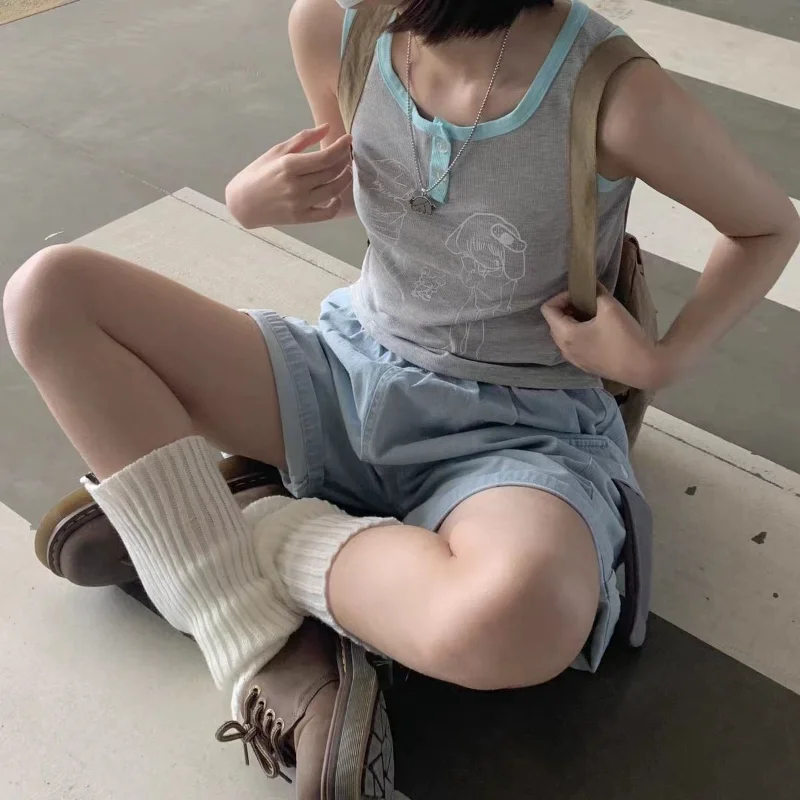 Summer New Minority Streetwear T-shirt Spice Girls Loose Casual Slim Crop Top All-match Simple Office Lady Trendy Mujer