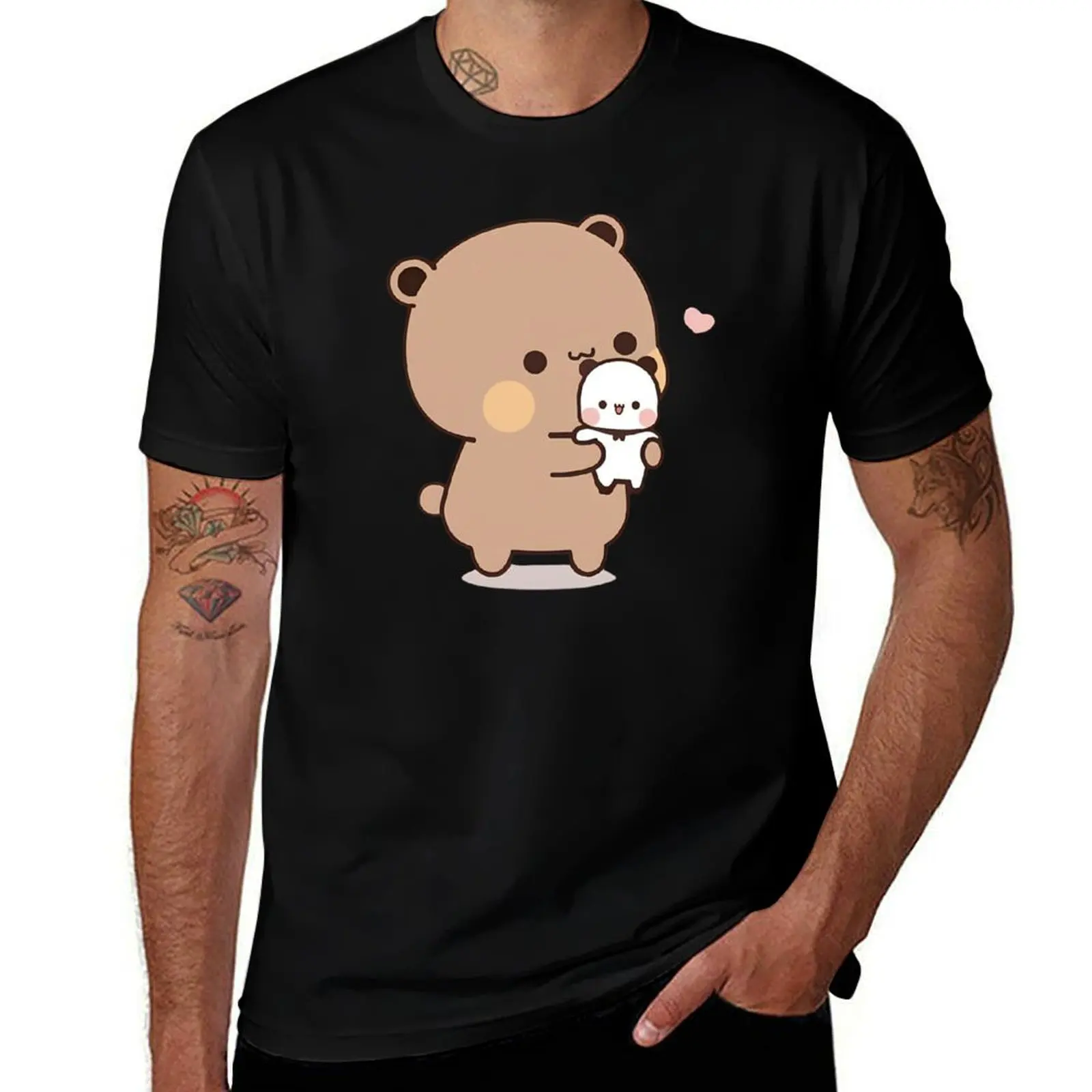 

DuDu Bear playing with his BuBu Panda toy T-Shirt essential t shirt anime clothes cotton t shirt men