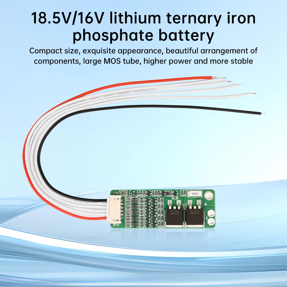 

5S 10A 16V Lithium Iron Phosphate Battery Protection Board 18.5V Ternary Lithium Battery Protection Board with ribbon cable