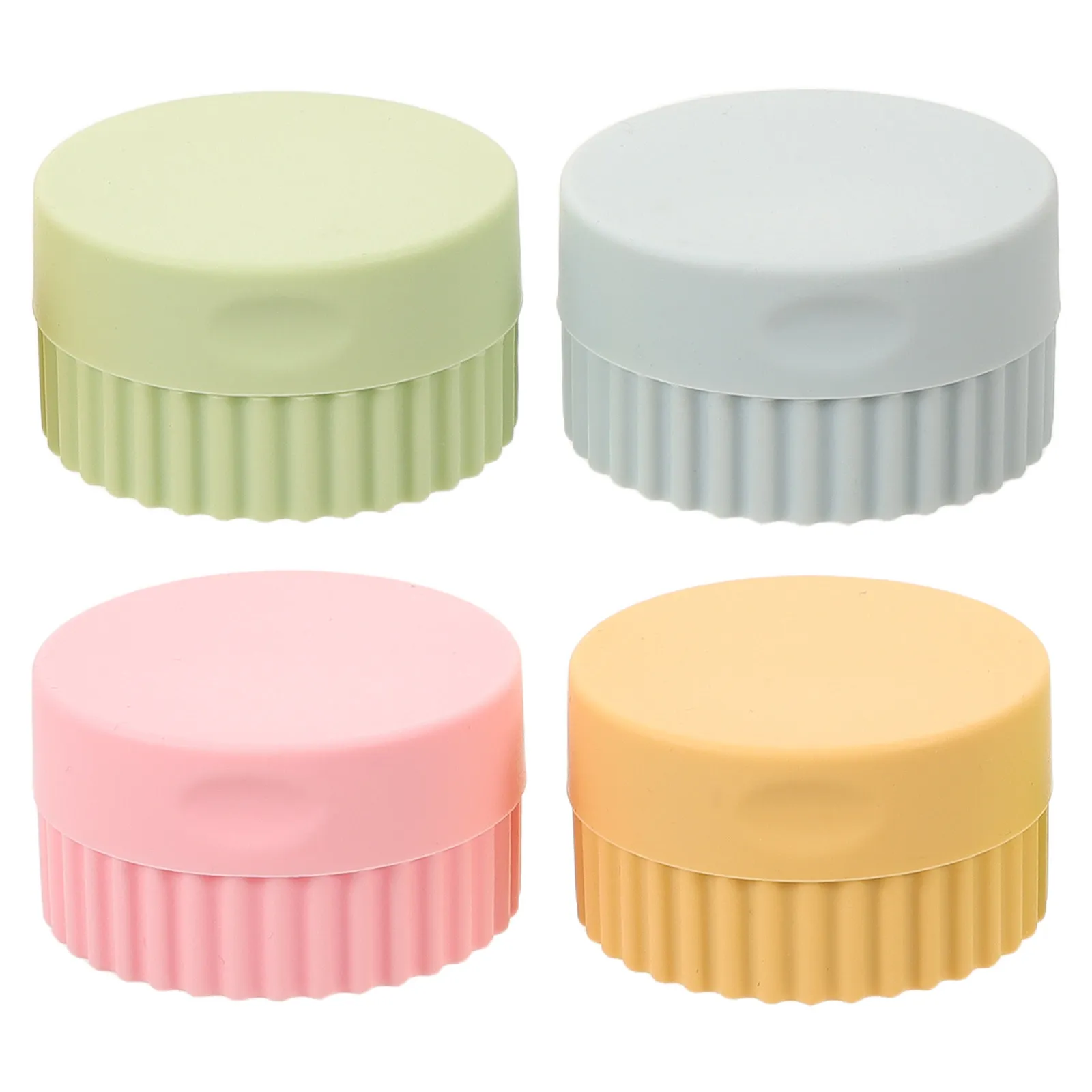 

Набор из 4 силиконовых баночек для крема: герметичные портативные контейнеры для путешествий, легкие органайзеры для косметики и лосьонов для лица и тела