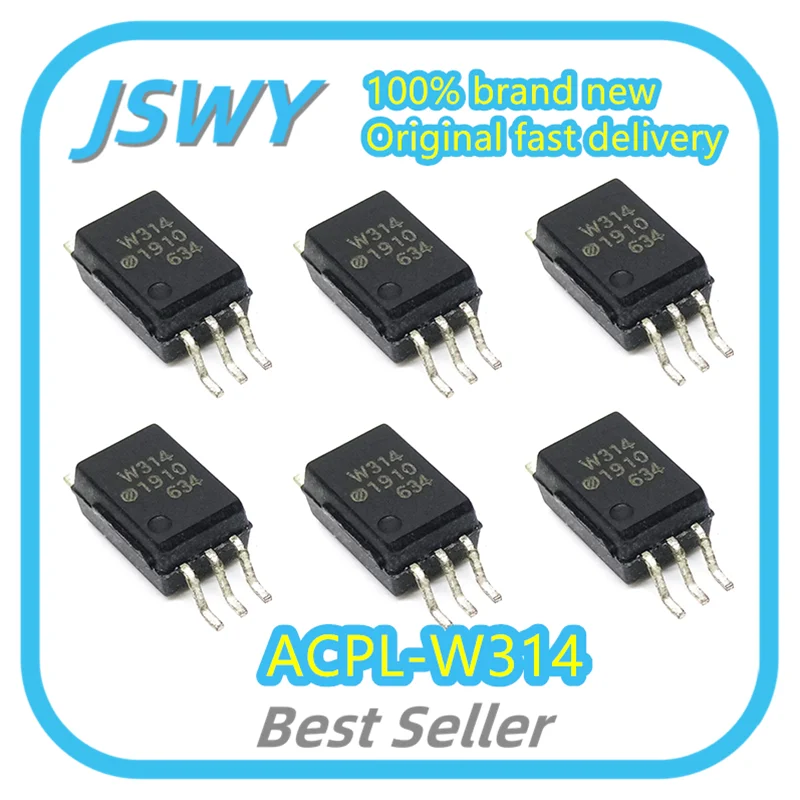 (10/50pcs) ACPL-W314 W314 SOP-6 Gate Driver Isolator Brand New, Genuine, Massive Inventory