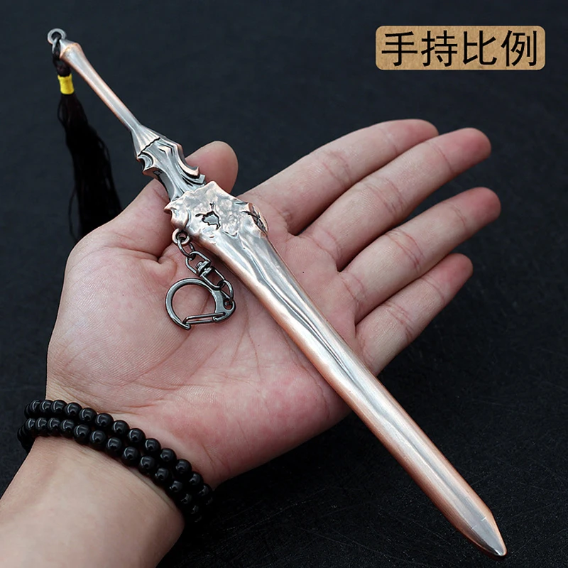 22cm Ancient Wooden Sword Full Metal Cold Weapon Model Game Anime Peripheral 1/6 Doll Equipment Accessories Toy for Male Boy Kid