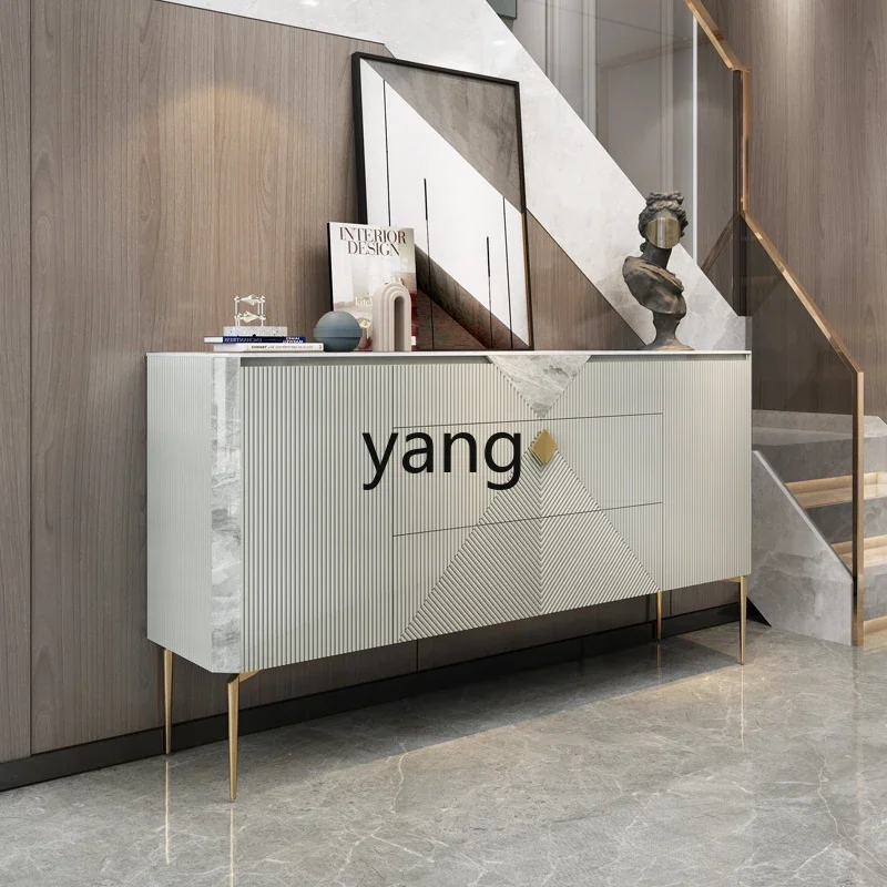 

LH Light Luxury Entryway Cabinet Opposite Door Villa Modern Simple Rock Slab Sideboard