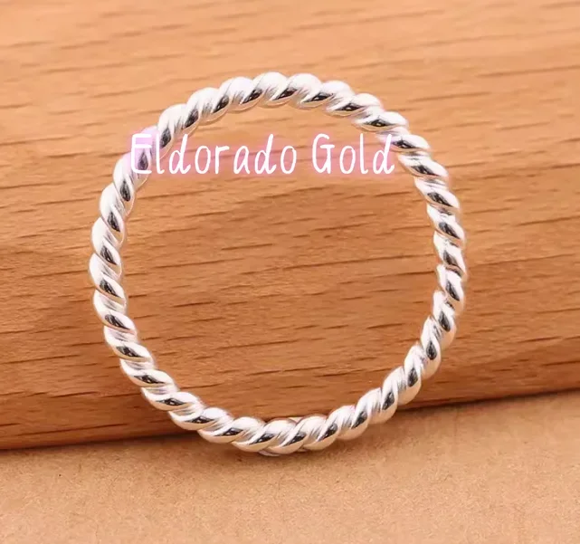 

Кольца из чистого серебра 999 пробы Eldorado Gold, маленькие кольца для женщин