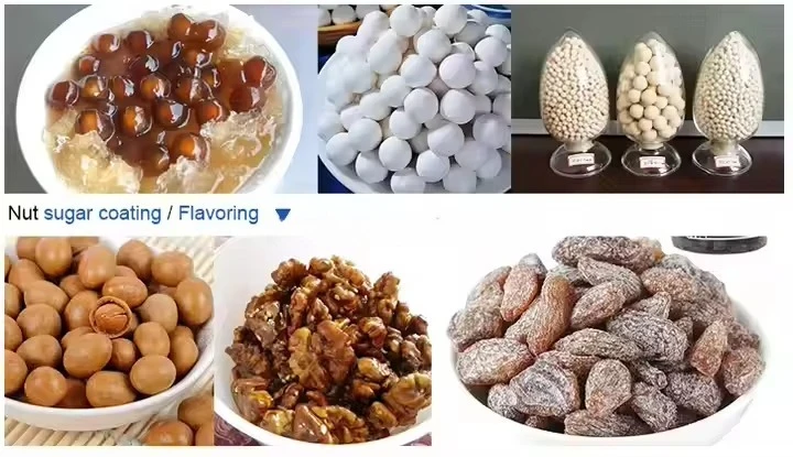 304 Food Grade Stainless Steel Multifunctional Chocolate Nut Coating Machine Candy Peanut Chocolate Sugar Coating Machine