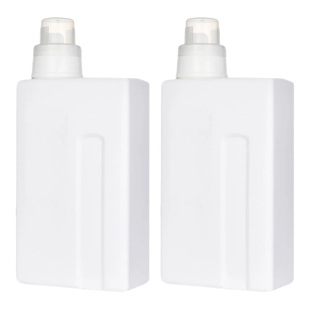 

2 Pcs Laundry Detergent Bottle Shampoo Refillable Lotion Holder Powder Container Soap Water Body Wash Pe Sub