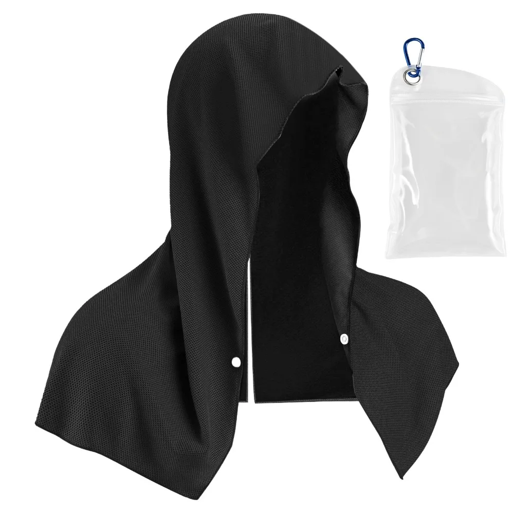 Workout Absorbent Cooling Towel UV Protection Cool Feeling Quick-Drying Towel Quick Dry Anti Slip Cooling Hoodie Outdoor Sports