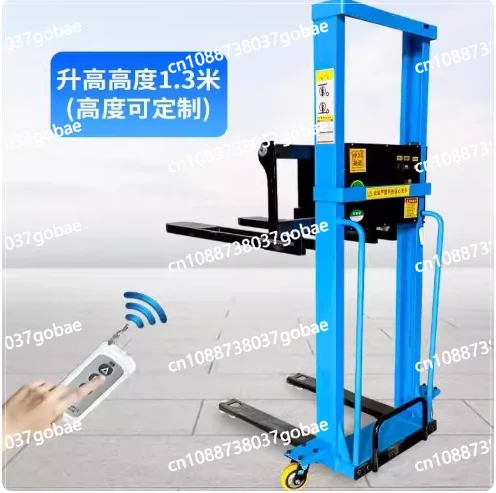 Bestseller Blue Electric Lifting Platform 1.3M 500/1000KG Hand Lift Hydraulic Cargo Trolley Flatbed Truck Truck Loading