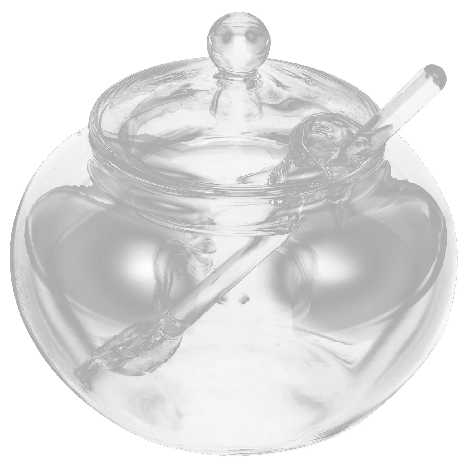 

1Set Glass Sugar Jar Salt Jar Set Transparent Seasoning Container Kitchen Pantry Storage Multi Function