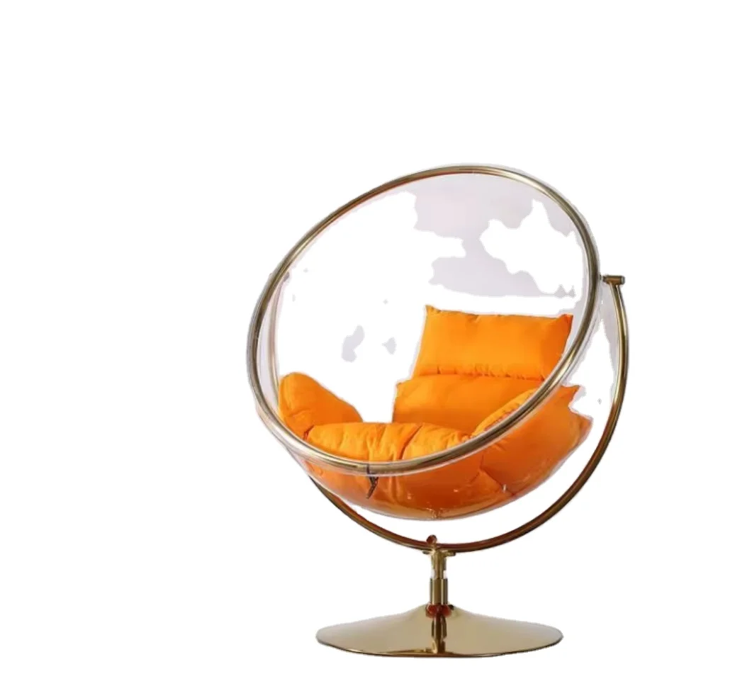 Amusement Park Glass Ball Swing Hemisphere Transparent Hanging Chair Scenic Pool Hotel Space Chair