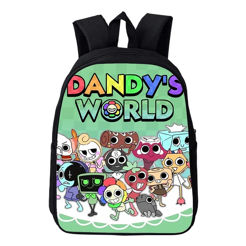 

12inch Children Backpack Lightweight Dandy's World School Bags Mochila Kids Kindergarten Bookbag Baby Girls Boys Schoolbag Gift