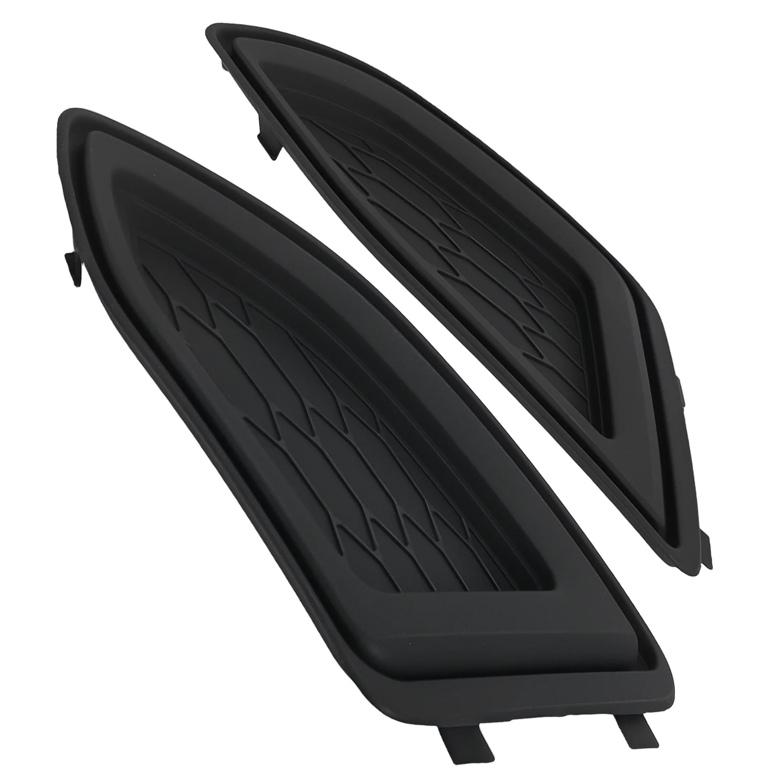 

Left Right Bumper Fog Lamp Grille Cover for Ford Edge 2015-2018 FT4Z17B814AA