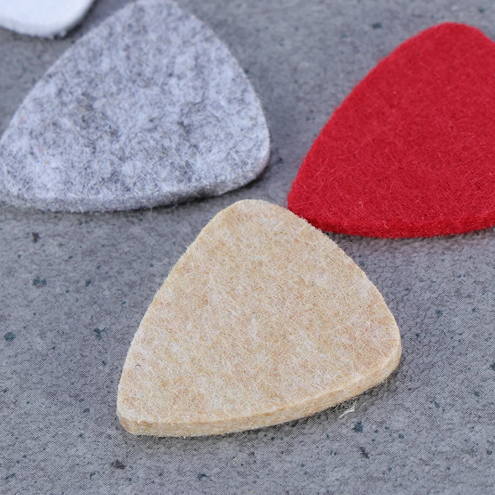 

20pcs Guitar Music Instrument Pick Felt Ukulele Plectrums Soft Acoustic Replacement Kids Musical Supplies Durable Practical