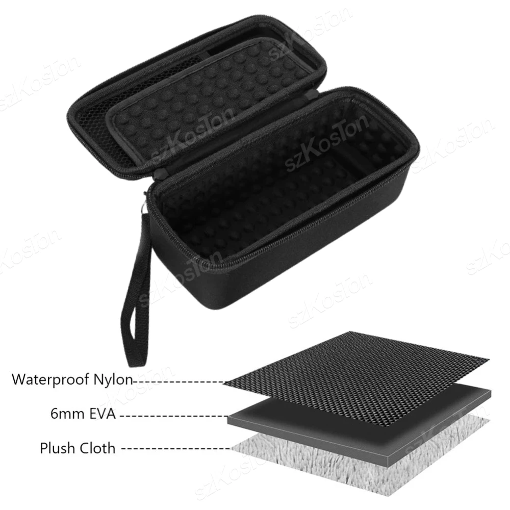 حقيبة حمل للسفر لـ JBL Flip 6 سماعة لاسلكية تعمل بالبلوتوث حقيبة سماعات محمولة لـ JBL FLIP6 EVA صندوق تخزين صلب مقاوم للماء