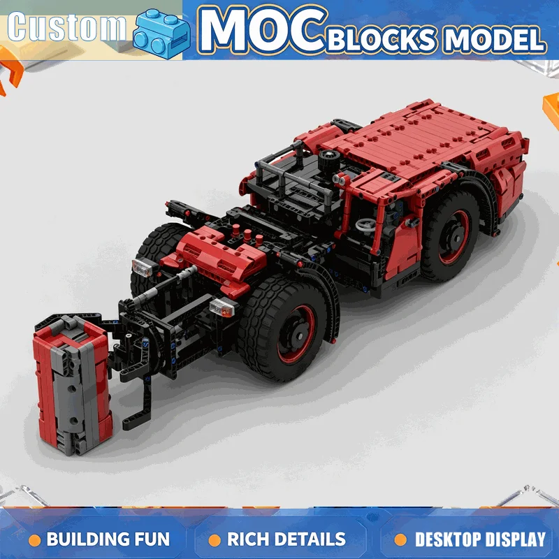 1849PCS MOC Engineering Mine Loader Excavator Vehicle Model Building Blocks Custom Puzzle Creative Assembly Toy Christmas Gift