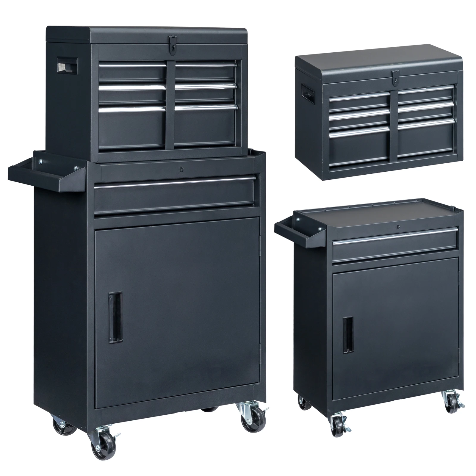 

4 Drawstring Cabinet Steel Black Lock 330lb Instrument Cart Storage Room