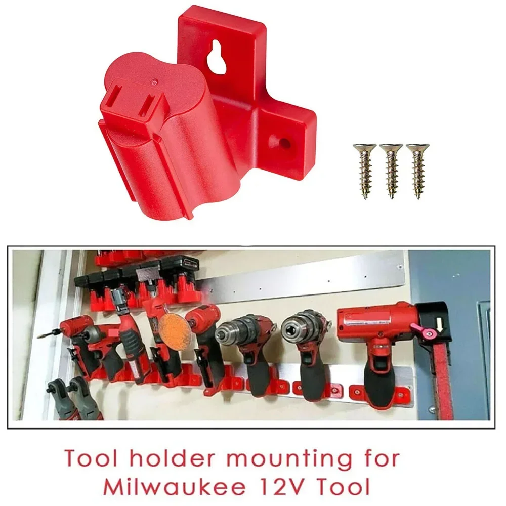 Suporte de Armazenamento de Máquina para 12v Bateria Ferramenta Montagem Cabide Prateleira Rack para Elétrico Aginder Broca Ferramentas Elétricas com Parafuso