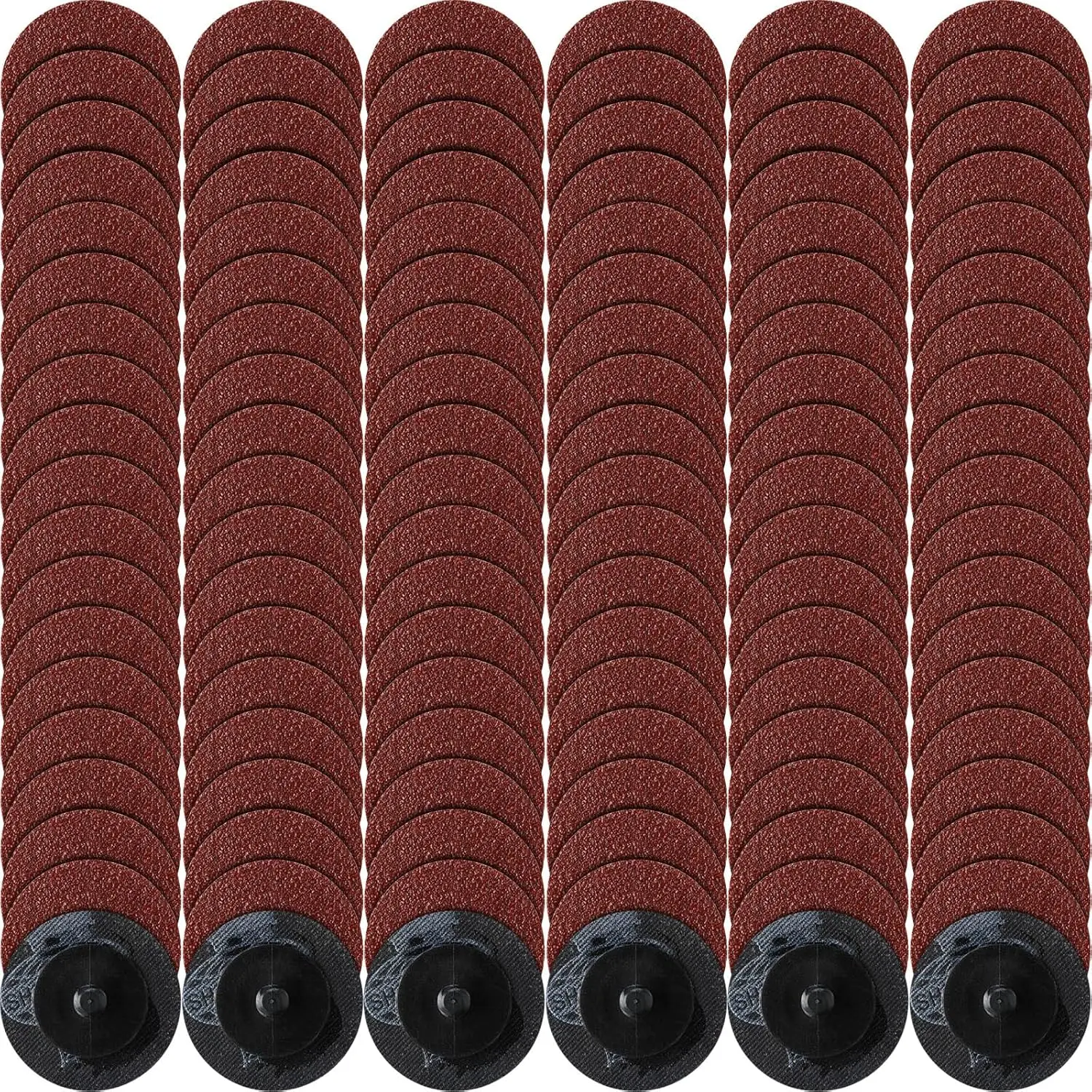 

150 штук шлифовальных дисков 2 дюйма, зернистость 36, с системой Roll Lock для подготовки поверхностей, зачистки, шлифовки, полировки, удаления ржавчины и краски