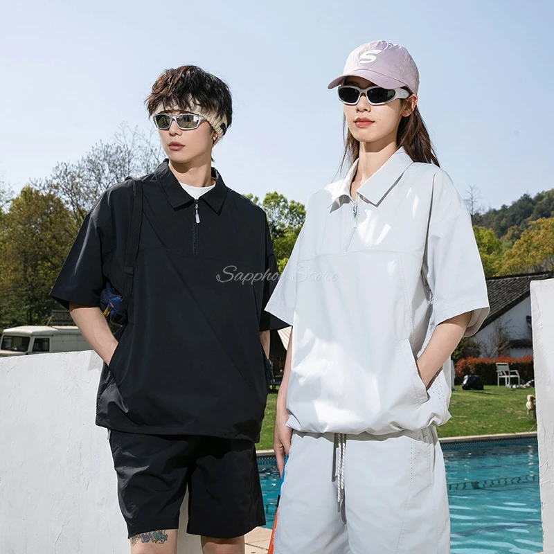 

Unisex Pet Groomer Work Clothes Set S/M/L/XL/2XL Summer Sun Protection T-shirt Shorts Ice Silk Salon Hairdressers Gown Uniform