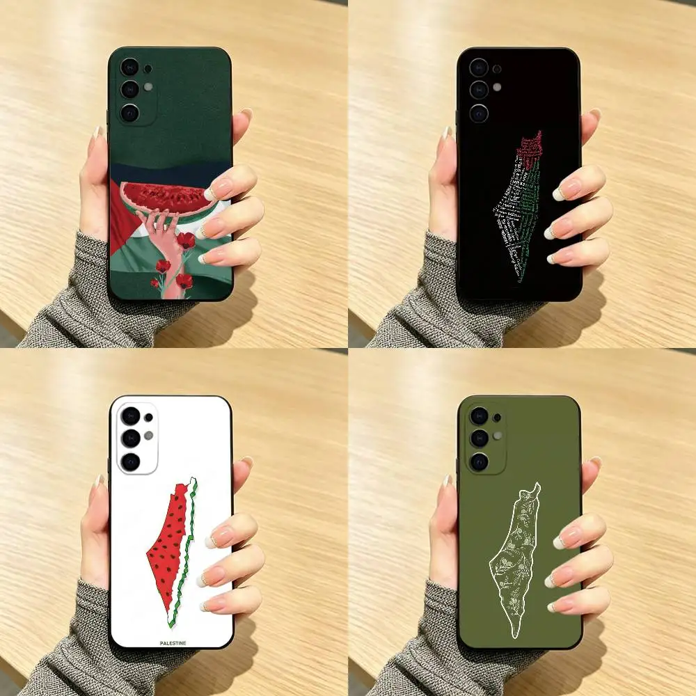 Art P-Palestine-es-F-Flag Phone Case Black Silicone Soft For Samsung S25,S24,S21,S22,S23,S30,Ultra,S20,Plus,Fe,Lite