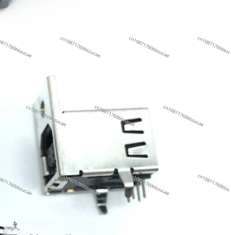 10 Pcs Copper Alloy USB-B Mother Seat TYPE B-type Printer D-type Interface Square Seat 90 Degrees