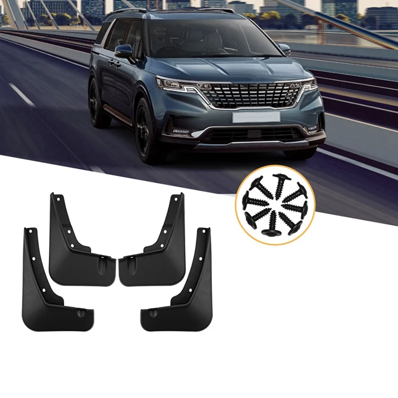 Car Mud Flaps Splash Guard Mudguard Mudflaps Fender External Cover For Kia Carnival 2021-2024 Accessories