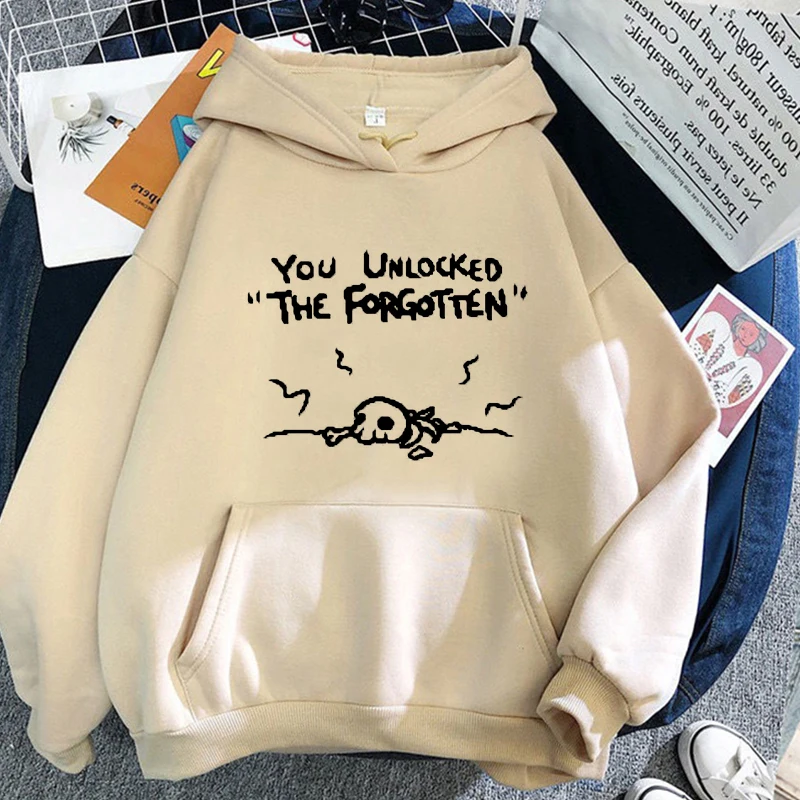 

The Binding of Isaac YONUNLOCKED THE FORGOTTEN Hoodies Women Sweatshirt Letter Print Women Hoodies Harajuku Streetwear Clothes