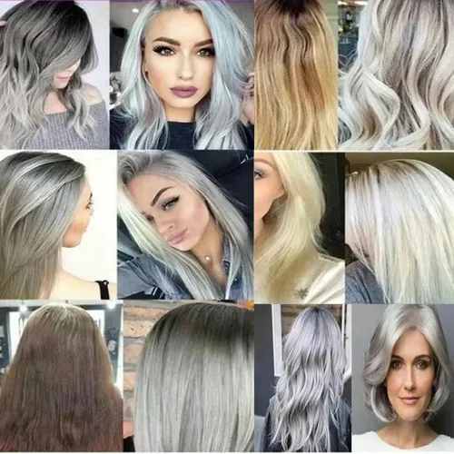 Imagen 2 del producto Color de bloqueo, máscara para el cabello púrpura, blanqueamiento de cabello rubio, amarillo, elimina el lino, efecto de Color gris y plateado, champú para el cabello antioloros de latón
