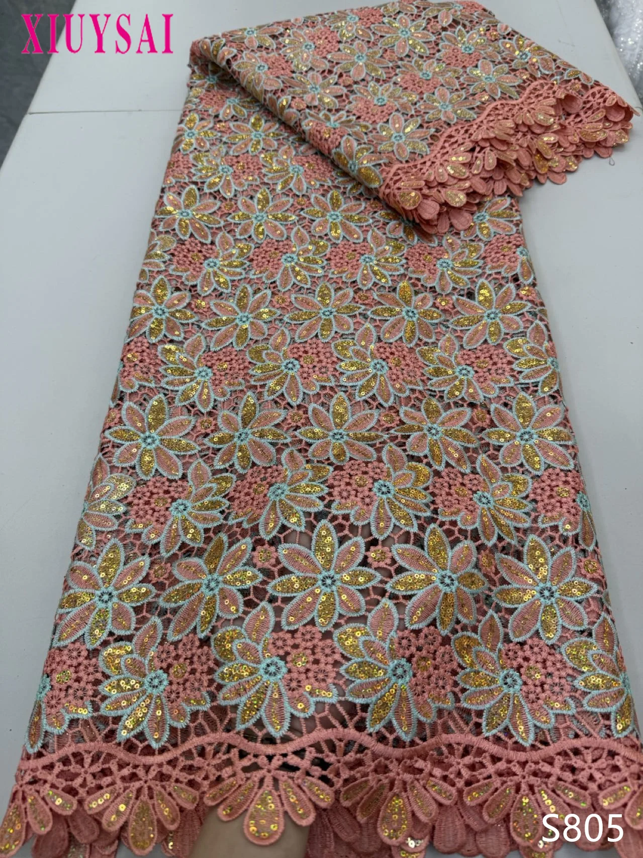 

Африканская кружевная ткань с блестками, высокое качество, нигерийский гипюровый шнур, кружево с вышивкой, сетка, швейцарская вуаль, кружево для свадебного платья