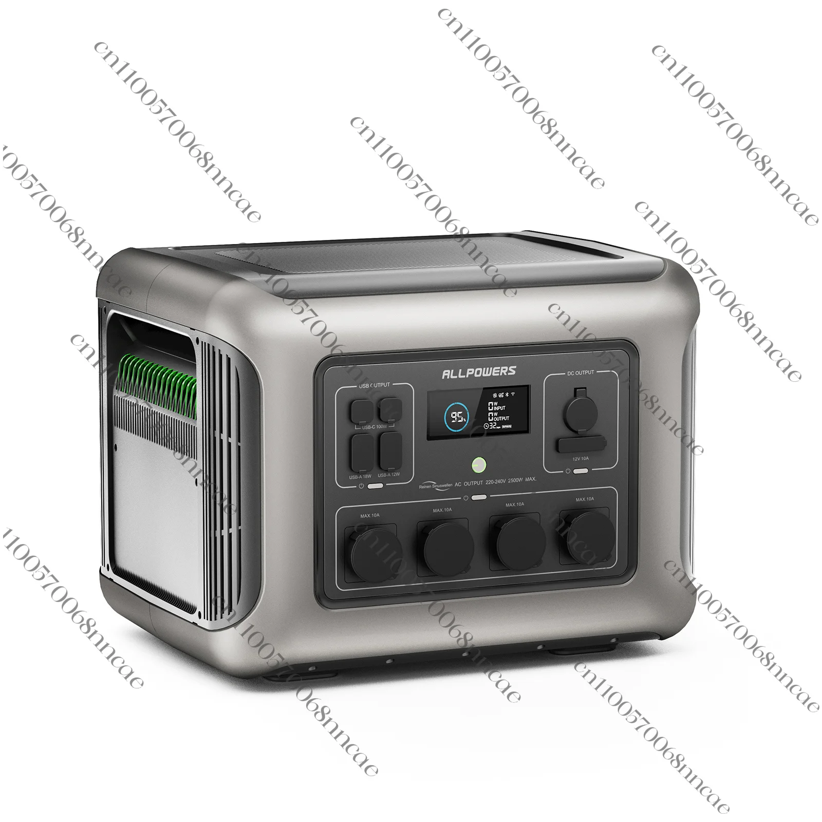 LiFePO4 Portable Power Station High Capacity, Solar Generator w/ Pure Sine Wave AC DC USB for RV Camping Home Emergency Backup
