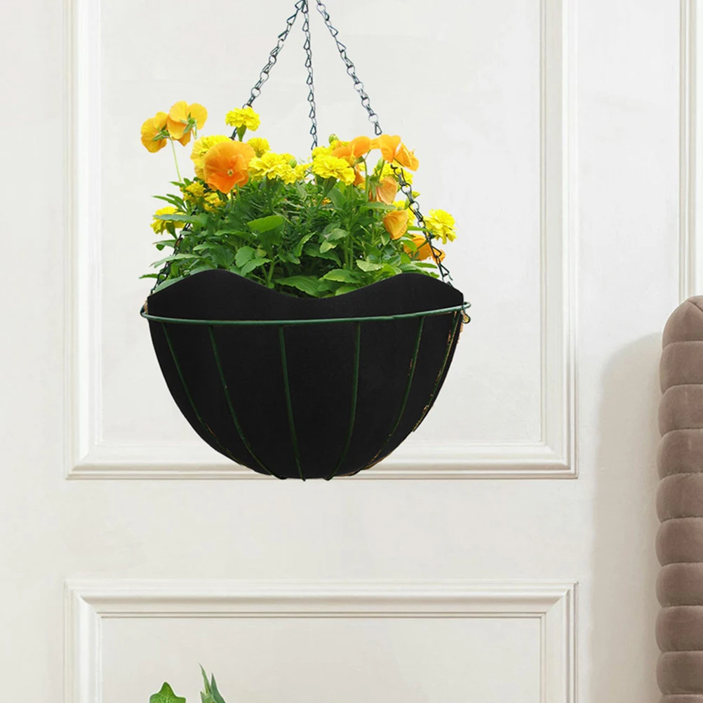 

Flower Pot Lining Half Round Planter Liner Non-woven Fabric Hanging Basket Liners