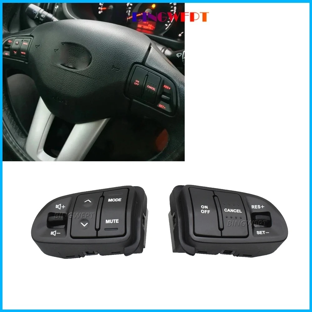 With Wire Car Steering Wheel Audio Cruise Control Buttons For Kia Sportage 2011 2012 2013 2014 2016 96700-3W502 96700-4T000