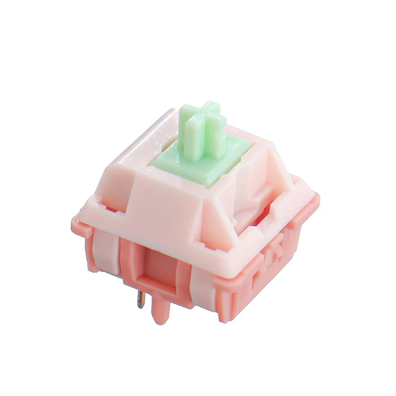 10-30PCS Ania Switches Pink Linear Pre Lubed Switch RGB Mx Stem Switch For Mechanical Keyboard 5pin POM