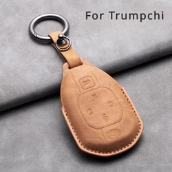 Leather Car Key Case Cover For GAC Trumpchi GS4 GM8 GA3 GA6 SGS7 GA4 GS5 GS3 Legend GS8 Empow J11 J12 J13 J14 J15 J16 Key Bag