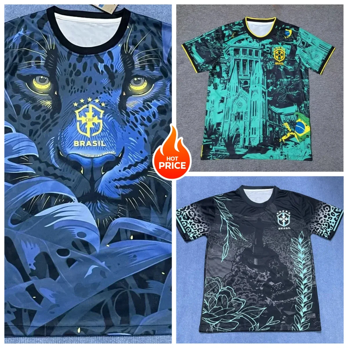 

Men's Summer Jersey, Brazilian Football Jersey, City Edition Training Football Jersey, Quick-drying, 2025 New Collection
